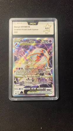 Carte Pokemon DEOXYS, GG46/GG70 Vstar FA, Epee et Bouclier EB12.5 FR, PCA 9,5 - Image 1
