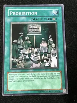 Yu-Gi-Oh! Prohibition #PSV-039 Light Play LP Card - Image 1