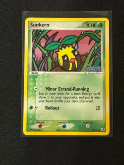 Pokemon TCG Sunkern 76/115 Holo STAMPED Unseen Forces MP - Image 1