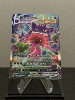 Pokemon TCG Gengar VMAX Alternate Art Single Strike Near Mint Condition 271/264 - Image 1