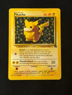 Pokemon TCG Pikachu 1 Promo Wizards Black Star Promos MP - Image 1