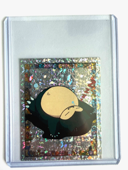 1999 Merlin Pokemon Prism Sticker Snorlax S22 - Image 1
