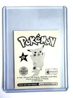 1999 Merlin Pokemon Prism Sticker Snorlax S22 - Image 2