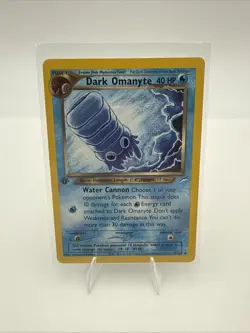 Pokemon Dark Omanyte 1st Edition 37/105 Neo Destiny - Image 1