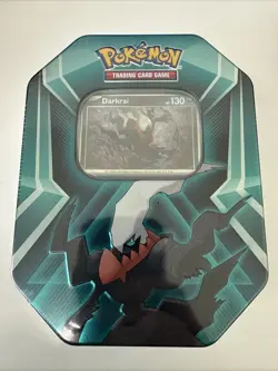 NEW FACTORY SEALED POKEMON TCG TRIPLE WHAMMY DARKRAI COLLECTORS TIN - Image 1
