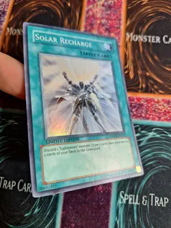 Yu-Gi-Oh! Solar Recharge ANPR-ENSE1 Super Rare Limited Near Mint - Image 2