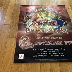 2002 Rare Yu-Gi-Oh! (Yugioh) Pharaoh's Servant Promo Poster 18 x 24 - Image 2