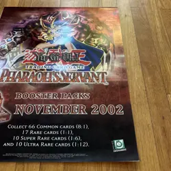 2002 Rare Yu-Gi-Oh! (Yugioh) Pharaoh's Servant Promo Poster 18 x 24 - Image 3