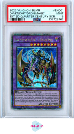 DM/KNIGHT/DRGN.MAGIC 1ST ED-QUARTER CENTURY SCR. YU-GI-OH! BLMR 2023 EN001 PSA 9 - Image 1