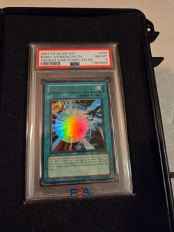 Burst Stream Of Destruction AST 038 1st Ed AST PSA 8 Yugioh NOT BGS/CGC - Image 1
