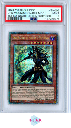 DRK MGCN/MGCN/BLK MGC 1ST ED YU-GI-OH! THE INFINITE FORBIDDEN 2024 EN006 PSA 9 - Image 1
