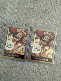2 X One Piece Card Gold Don - Gol D. Roger ENGLISH OP13 Carrying on His Will TCG - Image 1