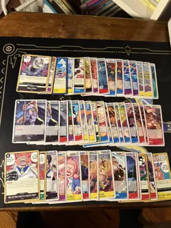 One Piece Tcg Lot 0P11 A Fist of Divine Speed C, U, R, L, & SEC 60 Cards!! - Image 1