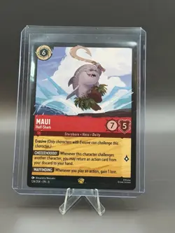 Disney Lorcana Maui-Half-Shark Legendary Ruby 124/204 Azurite Sea Regular - Image 1