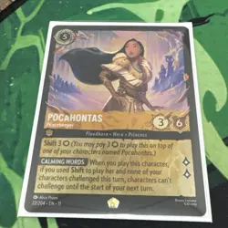 Disney Lorcana Pocahontas - Peacekeeper 22/204 Winterspell Cold Foil - Image 1