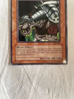 PGD-004 YUGIOH KING TIGER WANGHU RARE LP - Image 2