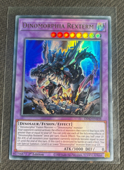 Yu-Gi-Oh! Dinomorphia Rexterm DIFO-EN038 - Ultra Rare - NEAR MINT! - Image 1