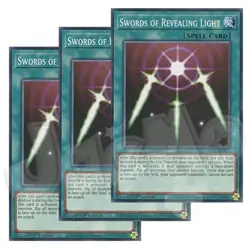 Yugioh - Swords of Revealing Light x 3 - 1st Edition NM - Plus Free Holo Card - Image 1
