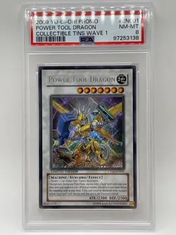 Power Tool Dragon PSA 8 NM-MINT Secret Rare CT06-EN001 CollectorTin Promo Yugioh - Image 1