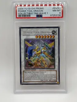 Power Tool Dragon PSA 8 NM-MINT Secret Rare CT06-EN001 CollectorTin Promo Yugioh - Image 2