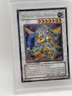 Power Tool Dragon PSA 8 NM-MINT Secret Rare CT06-EN001 CollectorTin Promo Yugioh - Image 4