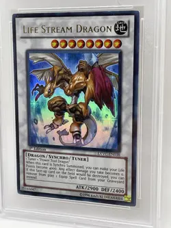 Life Stream Dragon PSA 9 MINT Ultra Rare Syncrho EXVC-EN038 1st Edition Yugioh - Image 3