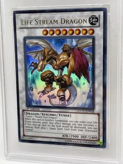 Life Stream Dragon PSA 9 MINT Ultra Rare Syncrho EXVC-EN038 1st Edition Yugioh - Image 4