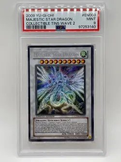 Majestic Star Dragon 2009 PSA 9 MINT Secret Rare CT06-EN003 Tin Promo Yugioh - Image 2