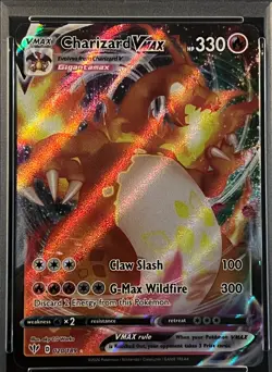 PSA Gem Mint 10-CHARIZARD VMAX #20 Full Art- Pokemon SWSH 2020 DARKNESS ABLAZE - Image 2