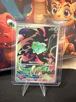 Pokemon TCG Bulbasaur 133/132 Illustration Rare Stamped Holo 80 HP Basic - Image 1