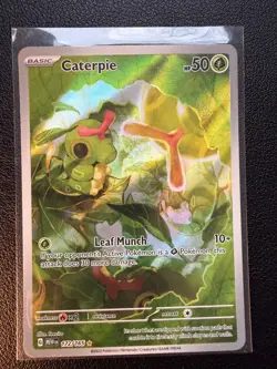 Caterpie 172/165 Illustration Rare Pokemon TCG Scarlet & Violet 151 - NM - Image 1