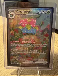 Venusaur ex 198/165 SIR Pokemon 151 Special Illustration Rare Full Art - Image 1