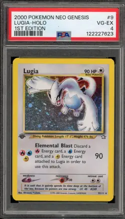 Pokemon Lugia Neo Genesis 1st Edition Holo Rare #9 PSA 4 - Image 1