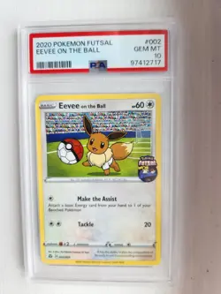 Eevee on the Ball - (Pokemon Futsal) 002/005 PSA 10 - Image 1