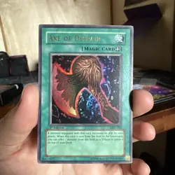 Yugioh Axe of Despair Ultra Rare MRL-002 1st Edition MP - Image 1