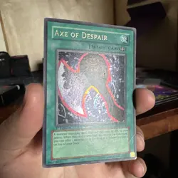 Yugioh Axe of Despair Ultra Rare MRL-002 1st Edition MP - Image 2
