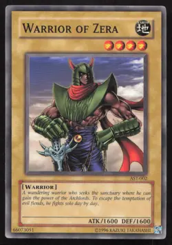 Yu-Gi-Oh TCG Ancient Sanctuary #AST-002 Warrior of Zera Common MP - Image 1