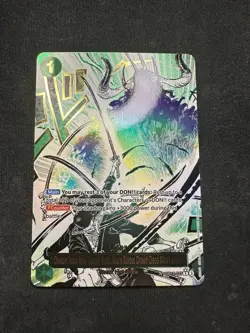 Demon Aura Nine Sword Style Asura Blades Drawn Dead Man's Game Alt Art OP12-037 - Image 1