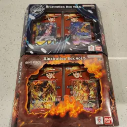 One Piece Illustration Box Vol. 5 & 6 "Lot of 2" one of each- Sealed In Hand - Image 1