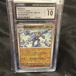 Pokemon Machamp CGC 10 Rare Ability Card 068/165 Sword & Shield 2022 - Image 1