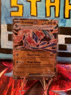Greninja ex Metal Card | Twilight Masquerade 106/167 | Near Mint | Box Promo - Image 1