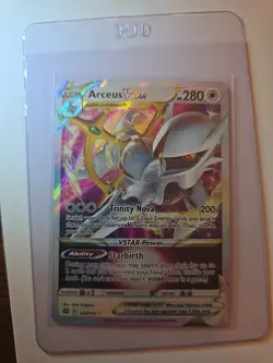 Pokemon TCG Arceus VSTAR Holo Ultra Rare Card 123/172 Brilliant Stars - Image 1