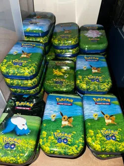 Pokemon Cards 60x Card Mini Tin Gift Bundle & Ultra Rare Coin Bulk Bundle Joblot - Image 5