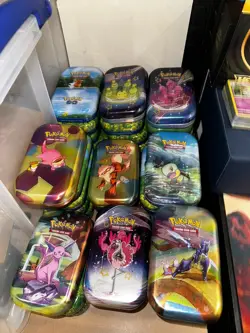 Pokemon Cards 60x Card Mini Tin Gift Bundle & Ultra Rare Coin Bulk Bundle Joblot - Image 3