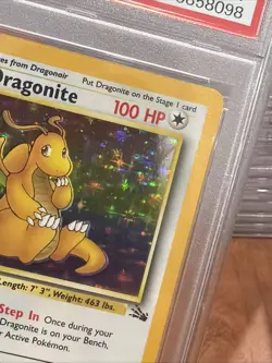 Pokemon TCG Dragonite Fossil Holo Rare Card 4/62 PSA 7 - Image 5