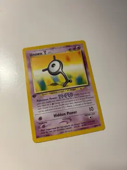 Unown [Y] 40/64 Neo Revelation 1st Edition Uncommon Pokemon Card NM - Image 1