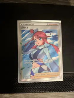 Pokemon TCG Skyla Holo Ultra Rare Full Art Card Shining Fates 072/072 - Image 1