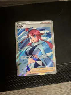 Pokemon TCG Skyla Holo Ultra Rare Full Art Card Shining Fates 072/072 - Image 4