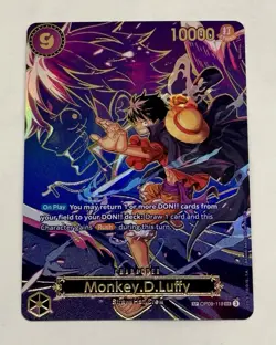 One Piece Monkey D. Luffy SP - OP09-119 OP13 Gold Foil English Card - Image 1