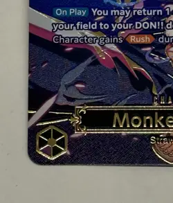 One Piece Monkey D. Luffy SP - OP09-119 OP13 Gold Foil English Card - Image 5